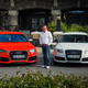 Stephan Reil, father of the Audi RS6, with a C7 (red) and C6 RS6 Avant.